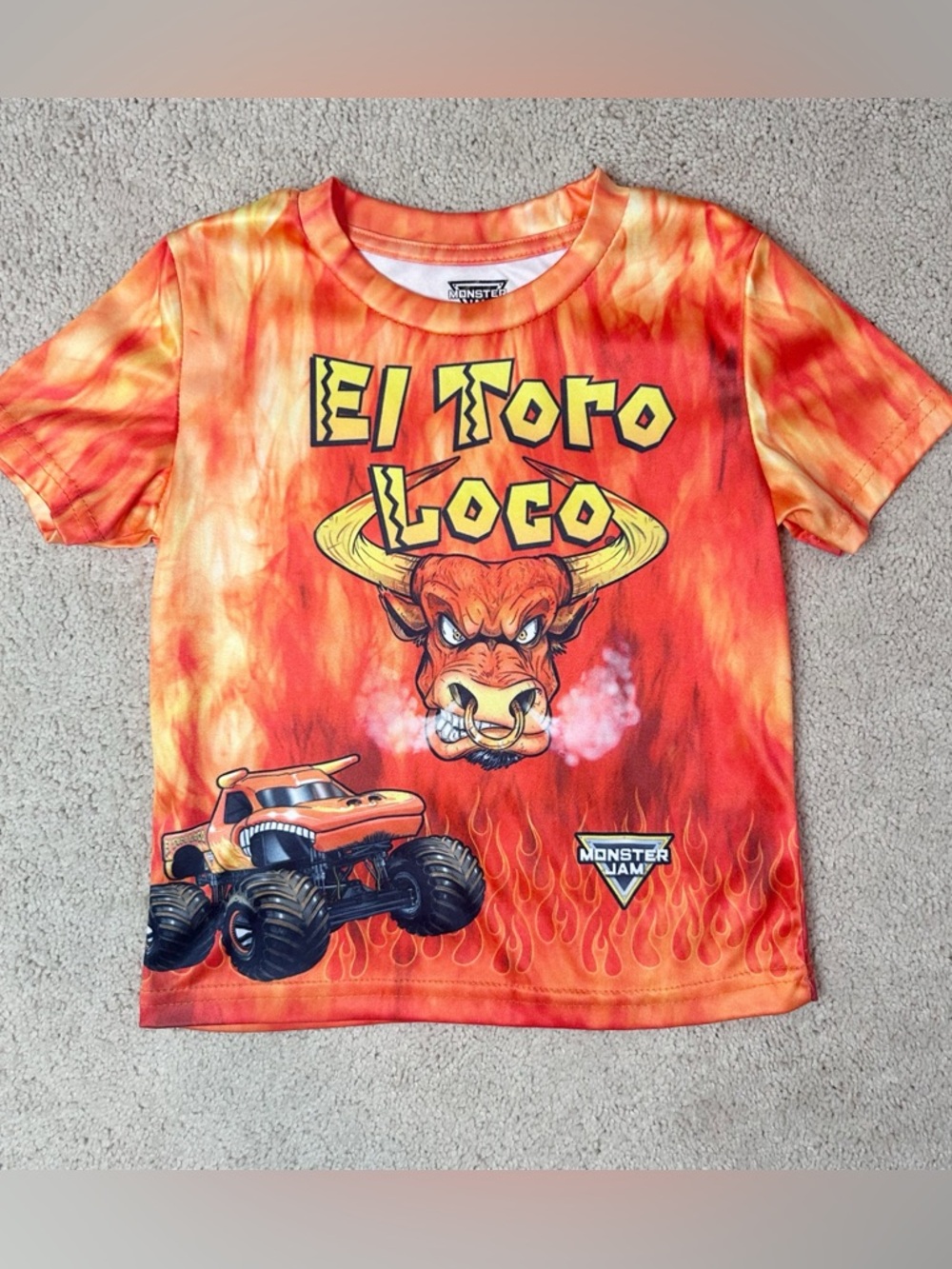 Monster Jam "El Toro Loco" Kids Graphic Tee - Orange